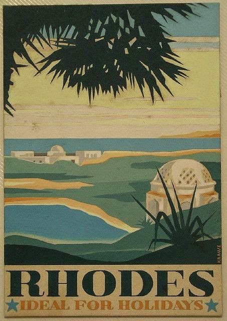 Vintage Greek travel poster 1930s